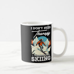 Skitherapie Schneeurlaub Snowboarden Berg Kaffeetasse