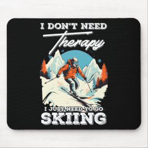 Skitherapie Schneeurlaub Snowboarden Berg Mousepad