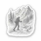 Skitouren-Aufkleber Aufkleber (Vorderseite)