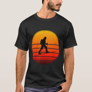 Skitouren Herren Damen Skitour Skifahren T-Shirt
