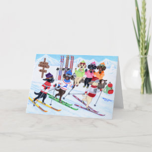 Skitouren - Malerei Karte