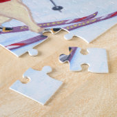 Skitouren - Malerei Puzzle (Seite)