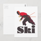 Skitourenplakat Postkarte (Vorne/Hinten)