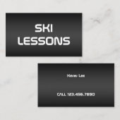 Skitrainer Visitenkarte (Vorne/Hinten)