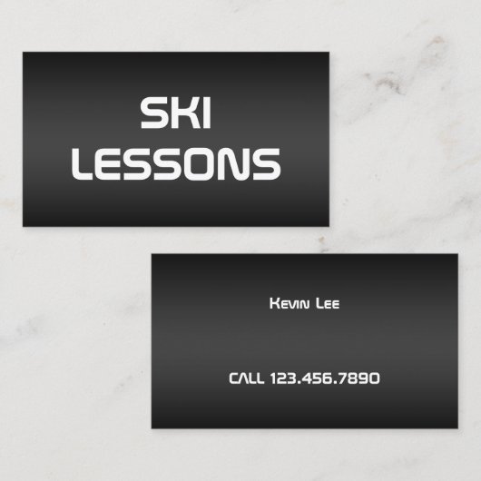 Skitrainer Visitenkarte (Vorne/Hinten)