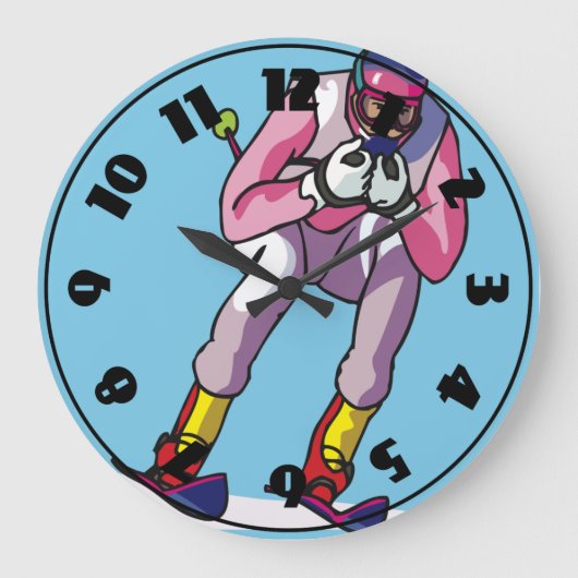 Skiuhr Große Wanduhr (Vorderseite)