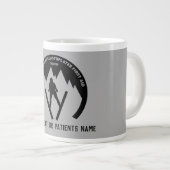 Skiunfall wird bald gut Jumbo-Tasse (Vorderseite Rechts)