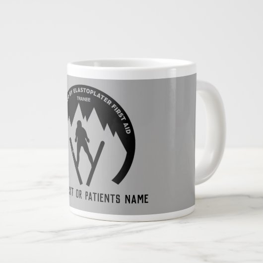 Skiunfall wird bald gut Jumbo-Tasse (Vorderseite Rechts)