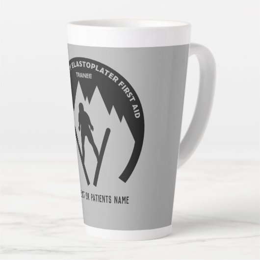 Skiunfall wird bald gut milchtasse (Rechte Ecke)