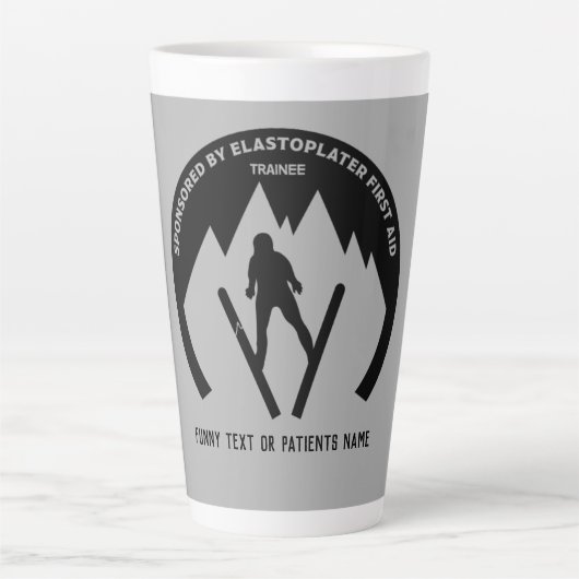 Skiunfall wird bald gut milchtasse (Vorderseite)