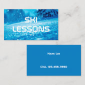 Skiunterricht Visitenkarte (Vorne/Hinten)