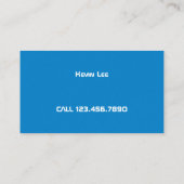 Skiunterricht Visitenkarte (Rückseite)