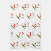 Skiurlaub Geschirrtuch (Vertikal)