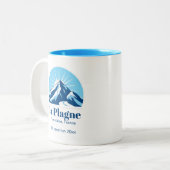 Skiurlaub Tasse La Plagne Frankreich (Vorderseite Links)