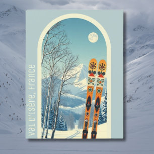 Skiurlaub Val d'Isère Frankreich Postkarte