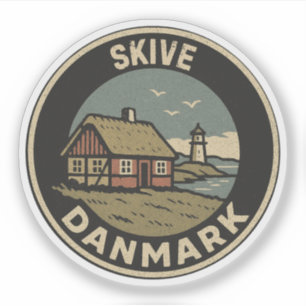 Skive, Dänemark Danmark  Aufkleber