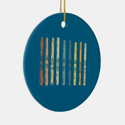 Skiverleih Keramik Ornament (Rechts)