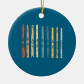 Skiverleih Keramik Ornament (Vorne)