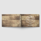 Skiverleih Rustikales Holz Custom Mountain Gästebuch (Voll)