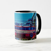 Skiweg Timberline Lodge Mt Hood Oregon 1950er Tasse (VorderseiteRechts)