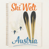 Skiwelt Austria Skifahrplakat Planer (Vorderseite)