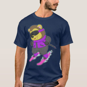 SkiWintersport Lion Skier T-Shirt
