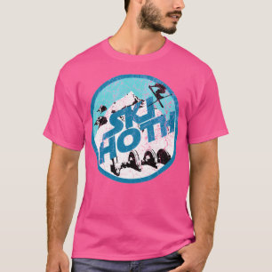 Skizentrum - Blaue Ski T-Shirt