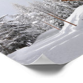 Skizentrum Chalet Poster (Ecke)
