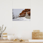 Skizentrum Chalet Poster (Küche)