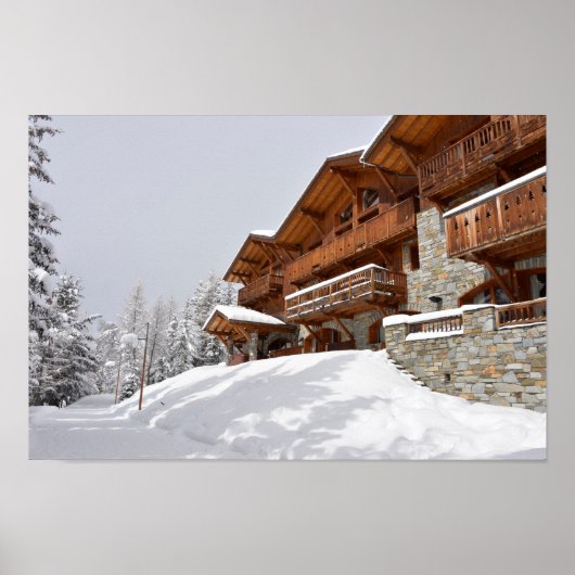 Skizentrum Chalet Poster (Vorne)