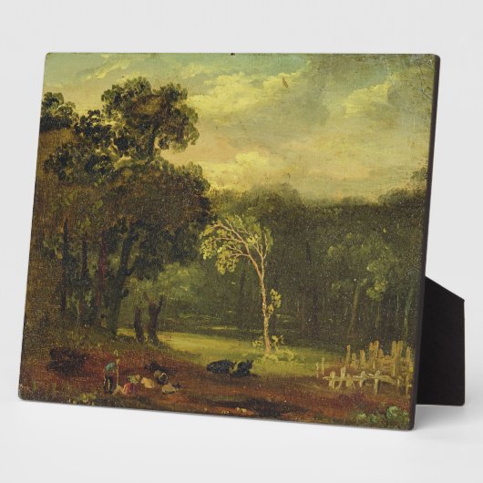 Skizze aus der Natur im Sion Park, 1819 (Öl auf Ka Fotoplatte (Seite)