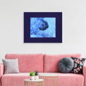 Skizze "Blue Rose Dream" auf der Leinwand (Insitu (Wohnzimmer))