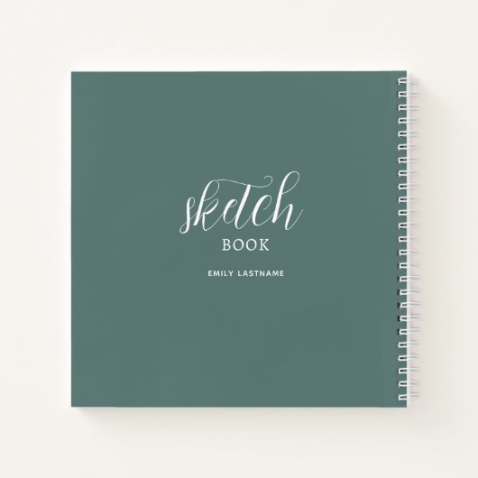 Skizze-Buch mit Ihrem Namen Notebook Notizblock (Rückseite)