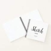 Skizze Buch mit Ihrem Namen Personalisiertes Noteb (Innenseite)