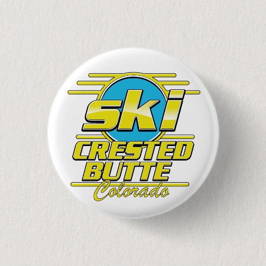 Skizze "Crete Butte Colorado 80er" Button (Vorderseite)
