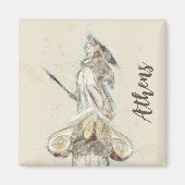 Skizze der Athena-Statue Magnet (Vorne)