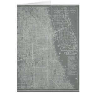 Skizze der Chicago-Stadt-Karte