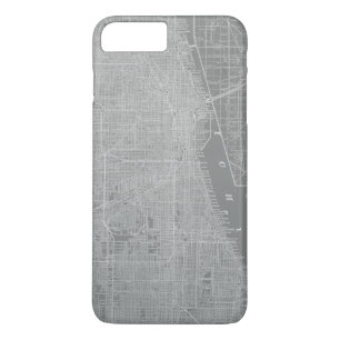 Skizze der Chicago-Stadt-Karte Case-Mate iPhone Hülle