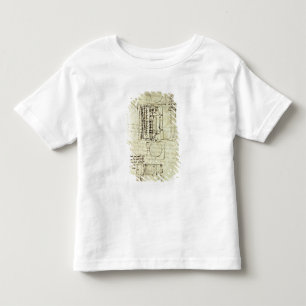 Skizze der Gießgrube für das Sforza Pferd Kleinkind T-shirt