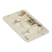 Skizze der Hauptstraße von Athen Magnet (Rechte Seite)