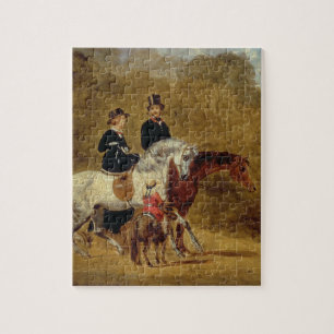 Skizze der Königin Victoria, der Prinz Gemahl u. Puzzle