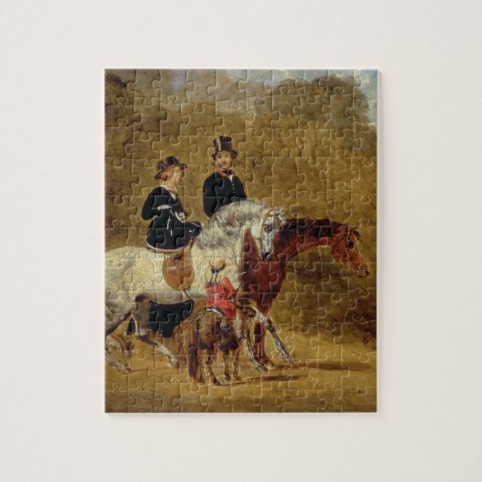 Skizze der Königin Victoria, der Prinz Gemahl u. Puzzle (Vertikal)