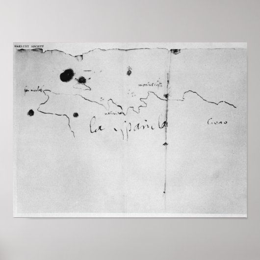 Skizze der Küste von Espanola, Poster (Vorne)