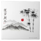 Skizze der Landschaft Fliese (Vorderseite)