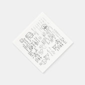 Skizze der Mathematik-Musterwissenschaft-Schule ze Serviette (Ecke)