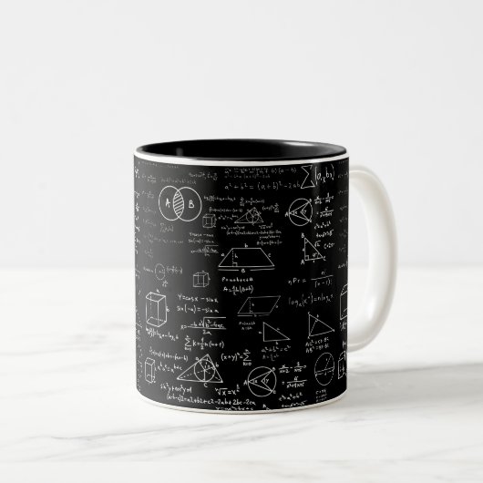 Skizze der Mathematik-Musterwissenschaft-Schule ze Zweifarbige Tasse (VorderseiteRechts)
