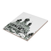 Skizze der orthodoxen Kirchenarchitektur Fliese (Seite)