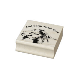 Skizze der personalisierten Boer Goat Farm Gummistempel