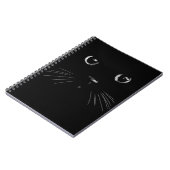 Skizze der schwarzen Katze Notizblock (Linke Seite)