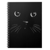 Skizze der schwarzen Katze Notizblock (Vorderseite)